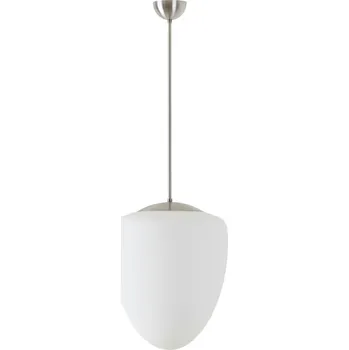 OSMONT AST60414 ASTRA P závěsné skleněné svítidlo nerez broušená / bílá IP40 3000 K 27W LED