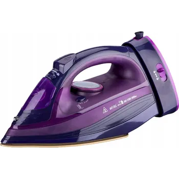 Žehlička ŽEHLIČKA BEZDRÁTOVÁ 2400W NAPAROVACÍ KERAMICKÁ FIALOVÁ NABÍJECÍ