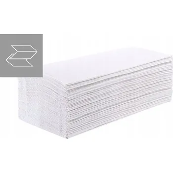 Papírový ručník Luna Smart – Papírové ručníky skládané ZZ, 2vrstvé, 3000 kusů Bílé