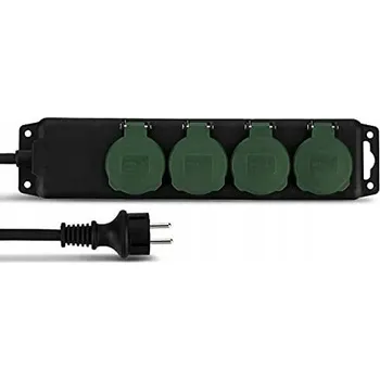 Napájecí kabel Zahradní Prodlužovací Kabel REV 1,4 m 4 ks černý