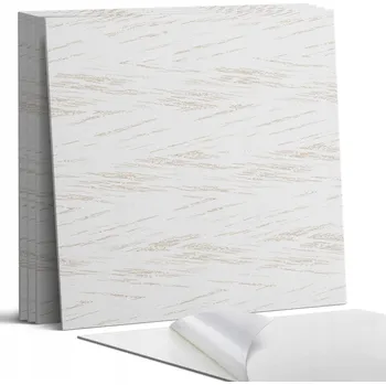 Dlažba Balíček vinylových PVC dlaždic s jemnou texturou linek 4 ks 50x50 cm