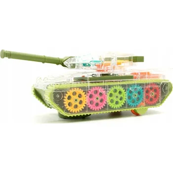 autíčko PRŮHLEDNÝ TANK SE SVĚTLEM A ZVUKEM