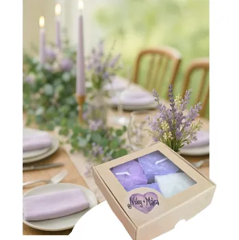 Dárková krabička Supeko svíčky plovoucí 4 ks srdce se srdíčkem