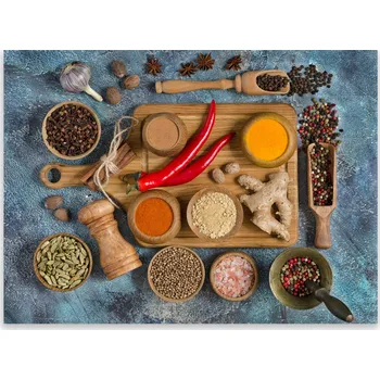 Kuchyňské prkénko Skleněná Ochranná Deska a Krájecí Prkénko | Indukce, Sporák ds-0191