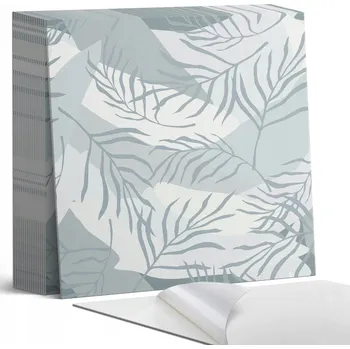 Dlažba Balení vinylových PVC dlaždic Tropický listový vzor 20 ks 20x20 cm