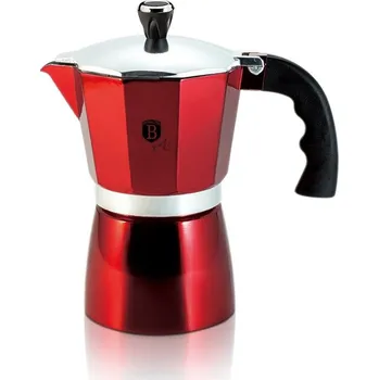 Kávovar BERLINGERHAUS Konvice na espresso 6 šálků Burgundy Metallic Line BH-8563