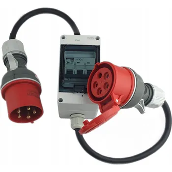 Elektrická zásuvka Napájecí adaptér 32A zástrčka na 16A zásuvku, 1 m