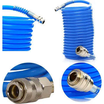 Příslušenství ke kompresoru SPIRÁLOVÁ PNEUMATICKÁ HADICE KE KOMPRESORU VZDUCHOVÁ HADICE 10M 5X8MM