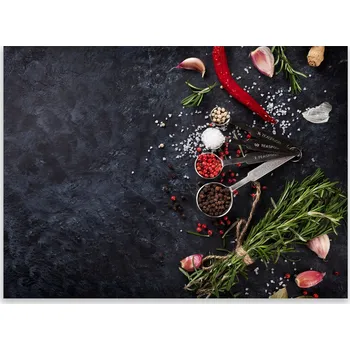 Kuchyňské prkénko Skleněná Ochranná Deska a Krájecí Prkénko | Indukce, Sporák ds-0403