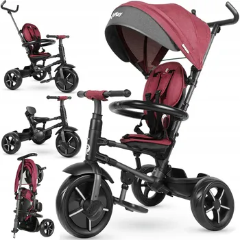 Dětská tříkolka Tříkolka Qplay Tříkolka odrážedlo 4v1 RITO STAR fialová