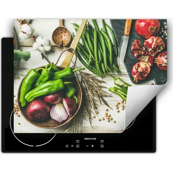 Obraz Ochranná podložka pod indukční varnou desku dekorativní rolovací do kuchyně potisk 70x52 wm0512