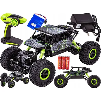 RC model auta RC AUTO ROCK CRAWLER 2.4GHZ 1:18 ZELENÉ – ODOLNÁ TERÉNNÍ HRAČKA