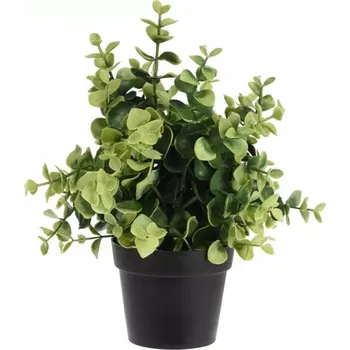 umělá květina Umělá zelená rostlina dekorativní 23 cm v černém květináči
