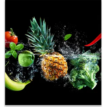 Kuchyňské prkénko Skleněná Ochranná Deska a Krájecí Prkénko | Indukce, Sporák ds-0173