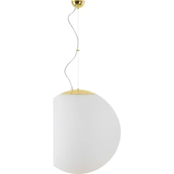 OSMONT ADR60316 ADRIA L5 závěsné skleněné svítidlo mosaz leštěná / bílá IP40 3000 K 48W LED