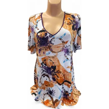 Halenka KLOMA 46,48, Barva Oranžová, Velikost XL46, Materiál 96% Viskoza 4% Lycra