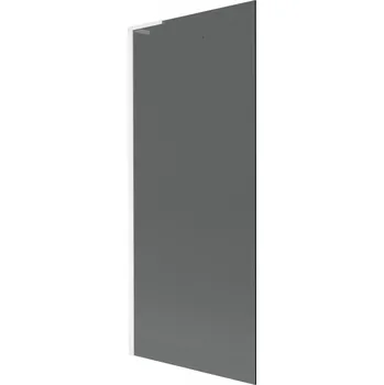 Vanová zástěna Mexen Next L vanové dveře 1-křídlové 80 x 150 cm, grafit, bílý - 895-080-000-03-40-20 Vanové zástěny