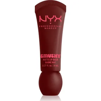 Pleťová kosmetika NYX Professional Makeup Smushy Matte Lip Balm balzám na rty s matným efektem odstín Smudge Fudge 8 ml