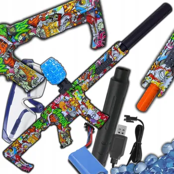 Dětská zbraň PUŠKA kulička Orbeez M4 M416 Bezpečná automatická AKUMULÁTOR pistole