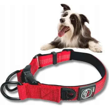 Obojek pro psa Materiálový obojek pro psa s odrazkou Lalazoo vel. M