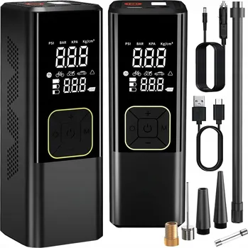 pumpička Elektrická pumpa LTC černá s manometrem, 11 bar, plast