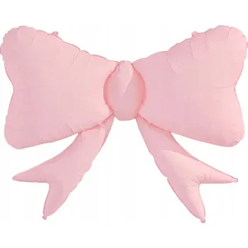 Balónek Fóliový balónek MAŠLE PASTELOVÁ mašlička dekorace k prvním narozeninám, 80 cm