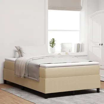 Postel vidaXL Rám platformy Šedozelená 120 x 190 cm textil