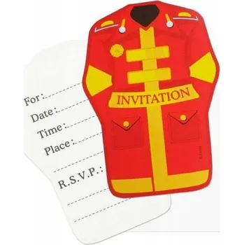 Pozvánka Narozeninové pozvánky Godan Hasiči 6 kusů s obálkami