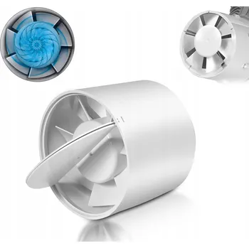 Domácí ventilátor POTRUBNÍ KOUPELNOVÝ DOMÁCÍ VENTILÁTOR TICHÝ FIØ150 SE ZPĚTNOU KLAPKOU