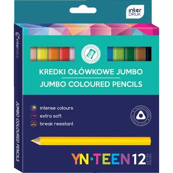 Kresba YN-TEEN INTERDRUK 12-BAREVNÉ JUMBO PASTELKY