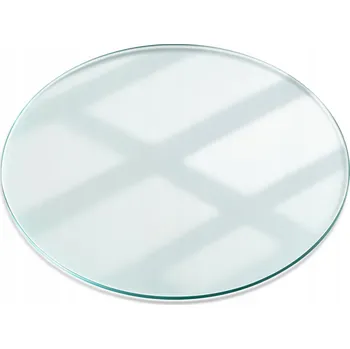 Jídelní stůl Stůl kulatý Tulup 90 x 90 x 0,4 cm průhledný