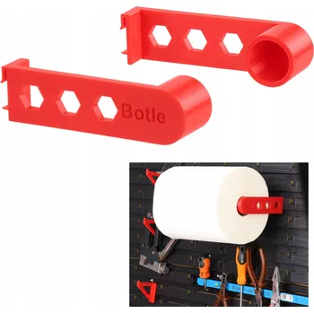 Držák na ručník Držák na papírové ručníky do dílny Ø4cm na tabule botle, papír a strečovou fólii