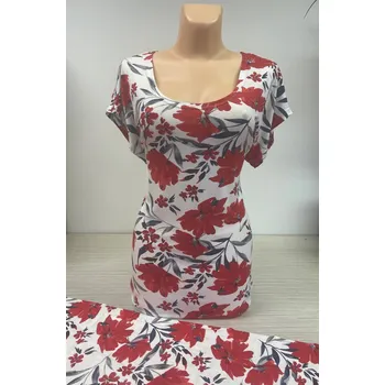 Dámský kostýmek Kostým halenka se sukní YRRA, Barva Červená, Velikost XXL 48, Materiál 96% Viskoza 4% Lycra