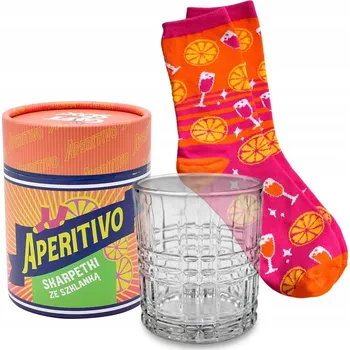 Sklenice Ponožky ve Sklenici Gift Me Sox Aperitivo Den Otců Dárek pro Muže