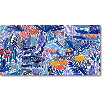 Obraz Panel do kuchyně Květinový vzor 140x70 cm + LEPIDLO