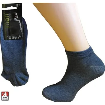 Pánské ponožky Ponožky pánské snížené elastické JEANS DS50 45-47 Denim jeans