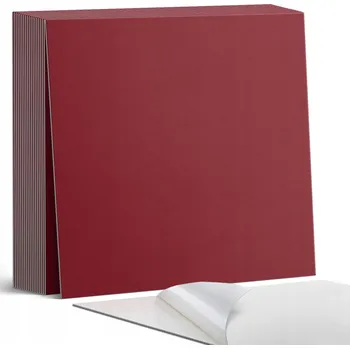 Obraz Vinylová dekorace Obklady na zeď do kanceláře Bordó 20 ks 20x20 cm