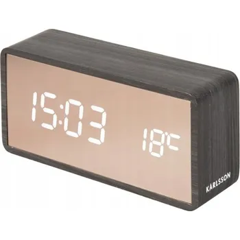 Hodiny Stojací hodiny budík měděné zrcadlo MIRROR LED