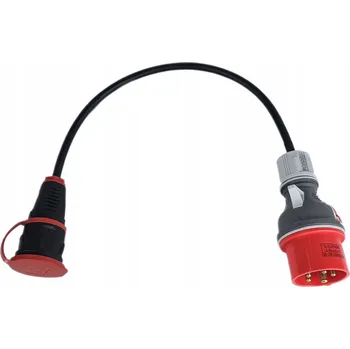 Napájecí kabel Adaptér Prodlužovací Kabel 380 V na 220 V, zástrčka 16 A 5P na zásuvku 230 V - 3 M