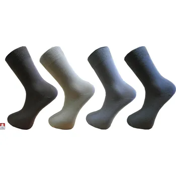 Pánské ponožky Ponožky pánské ELASTICKÉ jednobarevné R53 45-47 Černá