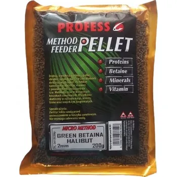 PROFESS PELLET MF MICRO 2mm 200g ZELENÝ BETAIN/HALIBUT