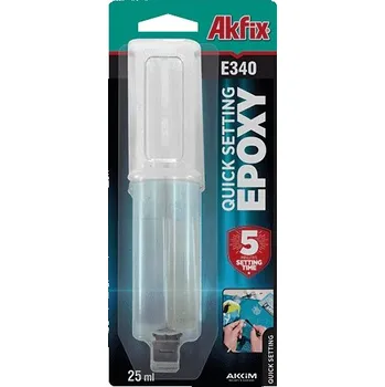 Průmyslové lepidlo Akfix E340 epoxidové lepidlo 25ml stříkačka