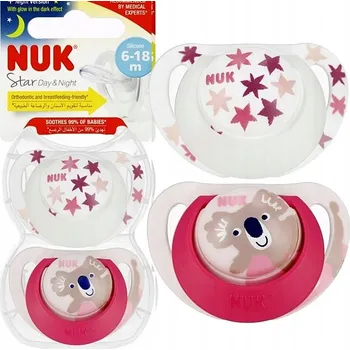 dudlíky Anatomický silikonový Dudlík NUK 6 měsíců +