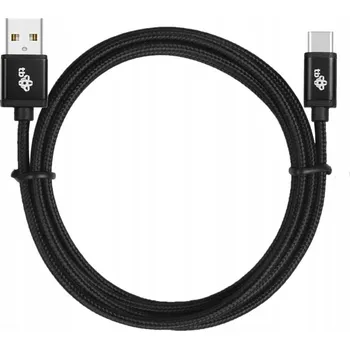 Datový kabel Tb USB kabel - USB-C, 1.5m, černý, opletený