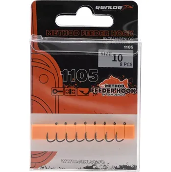 Rybářský háček Zemní Háčky s protihrotem Genlog 1105 Iseame Ring Matt 8 ks