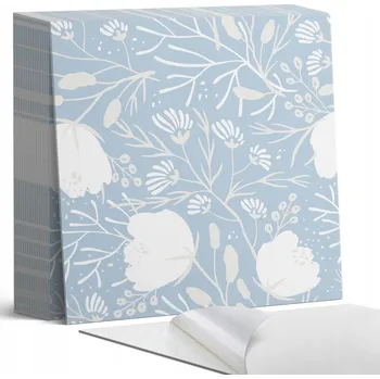 Obraz Sada samolepících PVC dlaždic Květinový vzor na pozadí 20 ks 20x20 cm