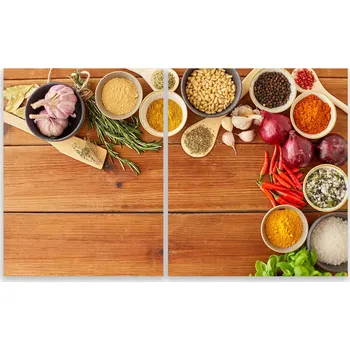 Kuchyňské prkénko Skleněná Ochranná Deska a Krájecí Prkénko | Indukce, Sporák ds-0127