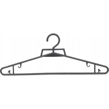 Věšák VĚŠÁK NA OBLEČENÍ ČERNÉ UNIVERZÁLNÍ VĚŠÁKY 100 ks