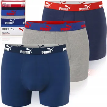 Puma Pánské boxerky Sodalite Blue Bavlna 3 kusy Velikost S