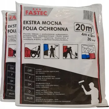 SILNÁ OCHRANNÁ MALOVACÍ FÓLIE 5 m x 4 m TLUSTÁ 30 µm